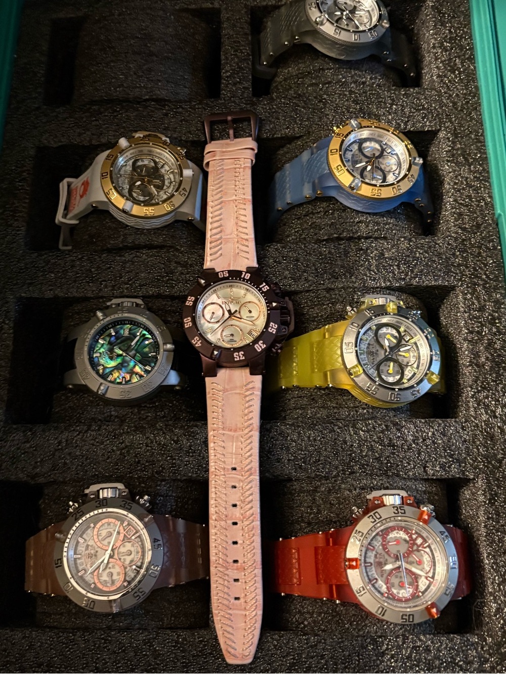 SALE! Invicta Subaqua 8 watch collection with collector case Excellent condition - Picture 7 of 12